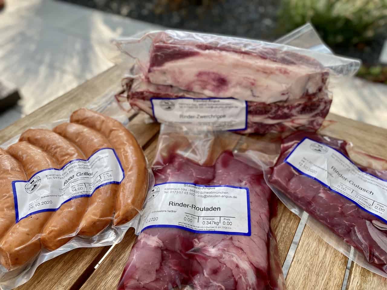 Fleisch verpackt